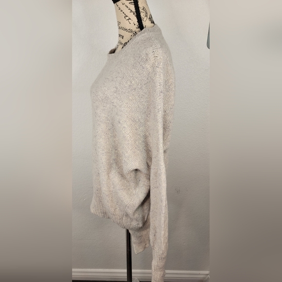 Adam Lippes Sweater Sz M Merino Wool Cashmere High Low Oversized - Picture 4 of 8